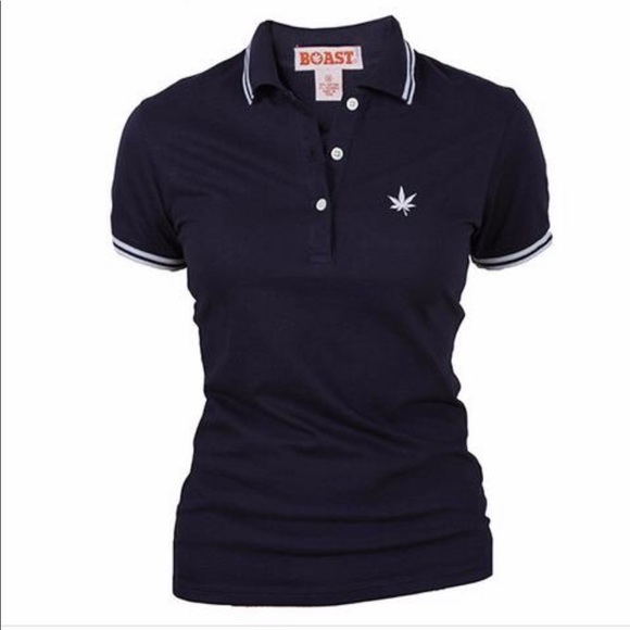 Boast Tops - Boast navy polo